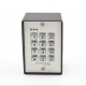 Teclado exterior/interior antivandálico, 3 relevadores, salida wiegand, 1200 usuarios