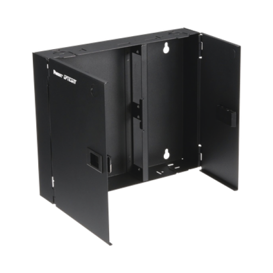 Caja de Conexión de Fibra Óptica, Para Montaje en Pared, Acepta 2 Placas FAP o FMP, Hasta 48 Fibras, Color Negro