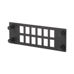 Placa Para 12 Adaptadores de Fibra Óptica, Uso con Gabinetes FPONE3 y FPONE4