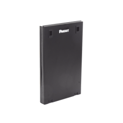 Punto de Consolidación Para 24 Puertos, Con Espacio para 1 UR , Instalación en Piso, Pared o Techo, Fabricado en Acero, Color Negro