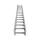 Escalera de Aluminio Portacables / Perfil Z / Peralte 3 1/4