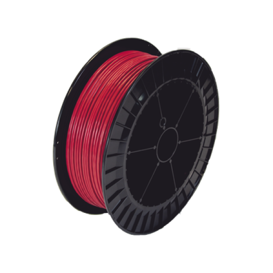 Bobina de 152 Metros de Cable Detector de Calor, Temperatura Fija 68 grados Celsius, Recubrimiento de Nylon Rojo para Aplicaciones en Exterior, con Guía Acerada