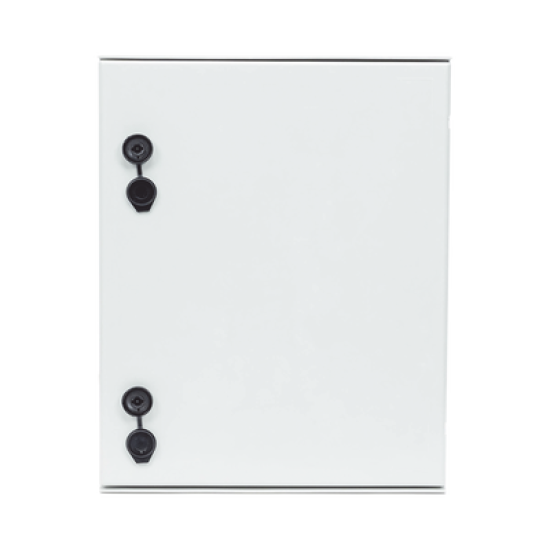 Gabinete de Poliéster IP65 Uso en Intemperie (400 x 500 x 200 mm) con Placa Trasera Interior de Plástico (Incluye Chapa y Llave).