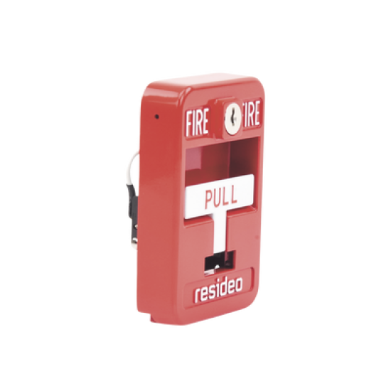 Estación de jalón convencional de acción simple color roja con cerradura