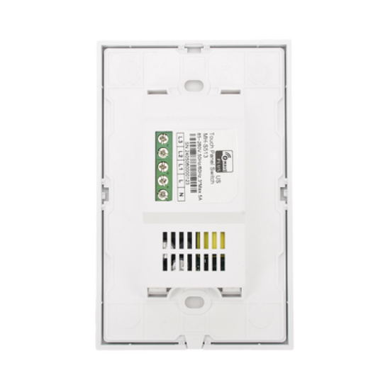 (ZWAVE) Interruptor On/Off panel táctil touch inalámbrico Zwave Plus 3 botones. Compatible con Hubitat HC8, Álula  M2M, otro 