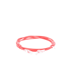 Cable de Parcheo Slim UTP Cat6A - 2 m Rojo, Diámetro Reducido (28 AWG)