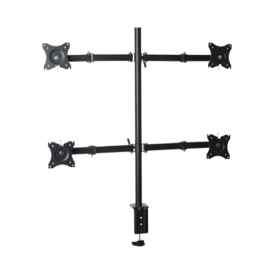 Montaje de Escritorio articulado para 4 monitores de 13 a 27