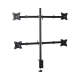 Montaje de Escritorio articulado para 4 monitores de 13 a 27
