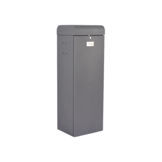 Barrera vehicular derecha / Soporta Brazo de hasta 3 m / Apertura en 1.5 s / Final de Carrera Ajustable por Programación / 