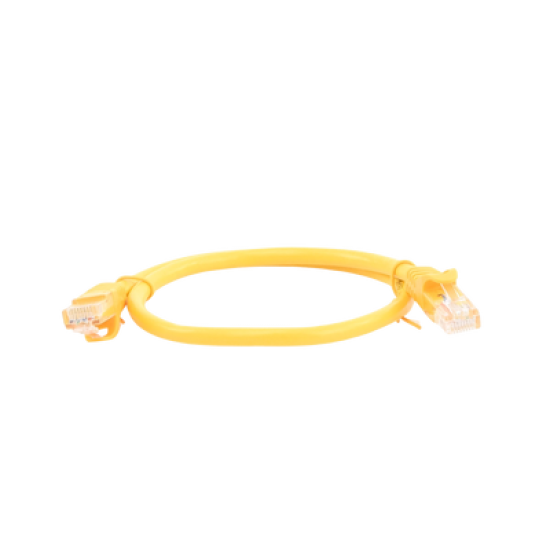 Cable de parcheo UTP Cat6 - 0.5 m - amarillo