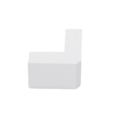 Esquinero exterior color blanco de PVC auto extinguible  para canaletas TMK1735, TMK1735SD (5310-02001) 