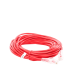 Cable de Parcheo Slim UTP Cat6A - 10 m Rojo Diámetro Reducido (28 AWG)