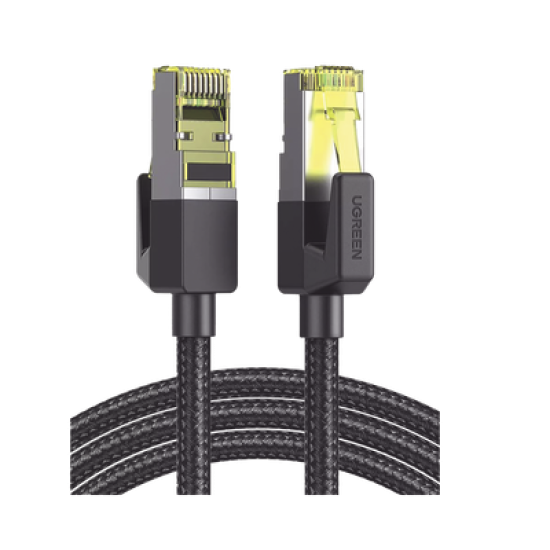 Cable Ethernet Cat7 CLASSâ… F/FTP Redondo con Malla de Nylon 1 Metro