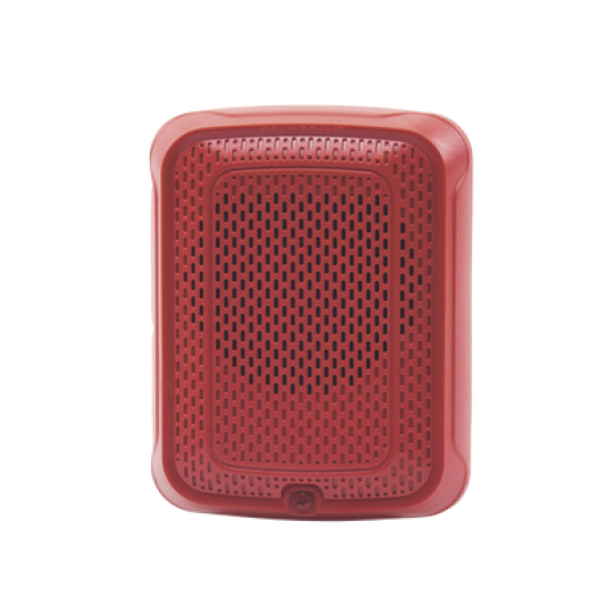 Bocina para Montaje en Pared, Color Rojo, Nuevo Diseño Moderno y Elegante y Menor Consumo de Corriente