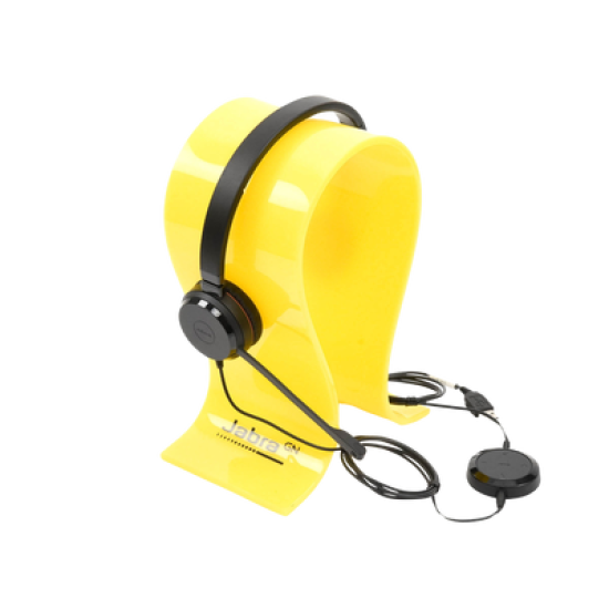 Jabra Evolve 30 Duo con conexión USB / 3.5mm, micrófono con cancelación de ruido y controlador en el cable con botones e indicadores LED (5399-829-309)