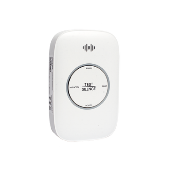 (HikFire)  Detector de Gas LP Propano C3H8 / Alarma Temprana / Salida para cierre de Válvula y/o  activación de Ventilador / Protección IP30 / Alarma de 70dB a 115dB a 1 metro de distancia