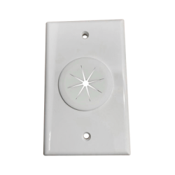 Placa de Pared, con Orificio y Grommet, Ideal para pasar cables