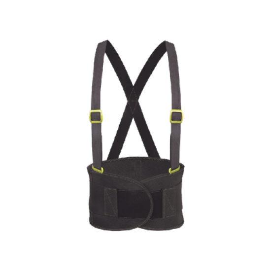 Faja elástica reforzada mediana, con cierre delantero y herrajes de plástico.