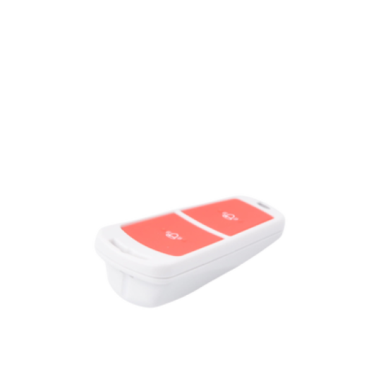 (AX HUB) Botón de Pánico Inalámbrico Doble / Protección Contra Activación Accidental