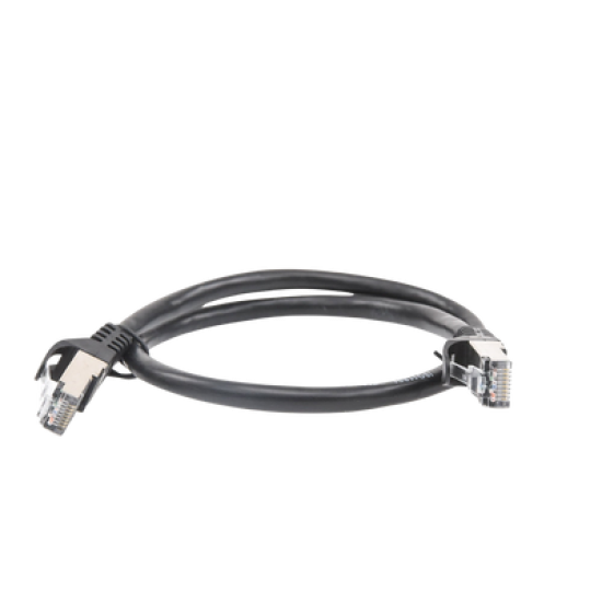 Cable de parcheo FTP Cat6 - 0.5 m - negro 