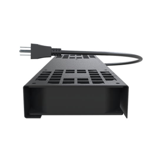 Kit de 2 Ventiladores (12 x 12 cm) con 3 Tomas de Corriente 110 Vca/50 Hz con Clavija