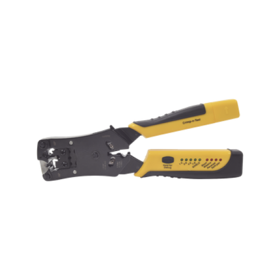 Pinza 3 en 1: Pelacables/ Terminado/ Probador para UTP. Enchufe Modular de Prueba para RJ45/RJ11/RJ22.