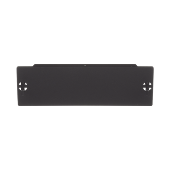 Placa Ciega FAP, Para Reservar Espacio de Uso Futuro en Paneles de Fibra Óptica, Color Negro
