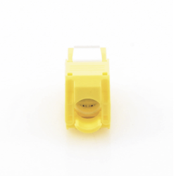Módulo Jack Keystone Cat6 (toolless), con terminación en ángulo 180 º Color Amarillo, Compatible con Faceplate y Patchpanel Linkedpro