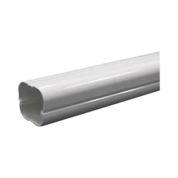 Kit de Canaletas Para la Organización de Tuberías y Cables Eléctricos en Instalaciones de Aire Acondicionado, Uso en Interiores y Exteriores, PVC Rígido, Ideal Para Minisplit, Contenido de Kit (11 Piezas), (3000-00000)