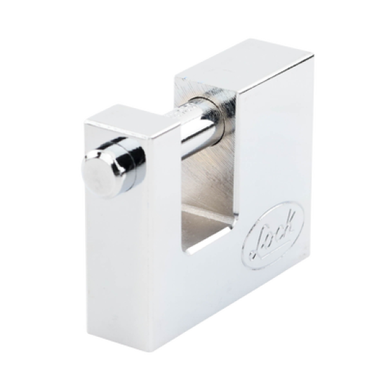 Candado para Cortina Metálica / Medida 70 mm/ Acabado Cromo Satinado/ Nivel de Seguridad 6 / Llave Estándar.