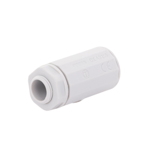 Conector de tubería rígida a caja (Racor), PVC Auto-extinguible, de 16 mm