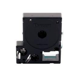 Casete de Etiquetas de Vinilo de Cinta Continua, Color Negro Sobre Blanco, Uso Interior/Exterior, 9 mm de Ancho x 7.6 Metros de Largo