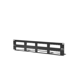 PATCH PANEL MAX VACIO ID VERTICAL UTP 48 PTOS PLANO 2U NEGRO