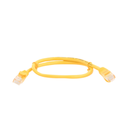 Cable de parcheo UTP Cat5e - 0.5 m - amarillo