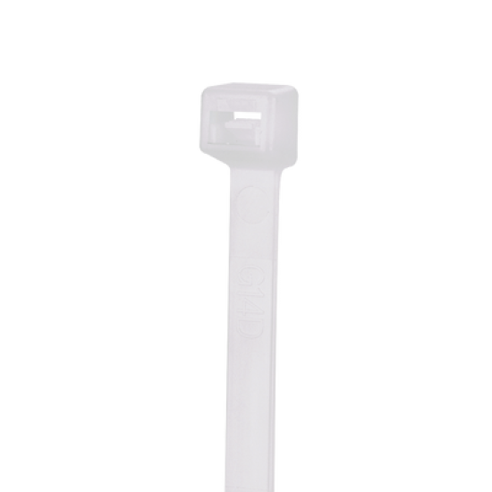 Cincho de Nylon 6.6 StrongHold™, 200mm largo x 2.5mm ancho, Color Natural, Plenum, Paquete de 100pz