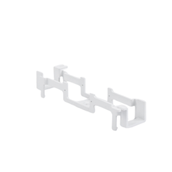 Bracket para Montaje de Regleta S66, Acepta 1 regleta M150 y 1 conector de 25 pares de cada lado