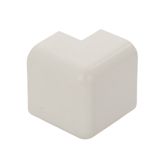 Esquinero exterior, para uso con canaleta LD10, material ABS, Color Blanco Mate