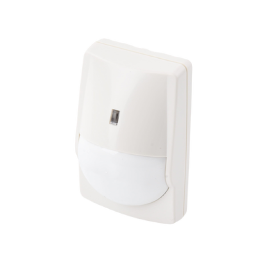 Sensor de Movimiento PIR / Uso en Interior/ Inmunidad a Mascotas / 40' X 40' Cobertura / Compatible con cualquier panel de alarma / Alambrico