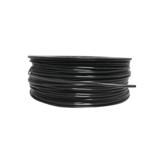 Bobina de 152 Metros de Cable Detector de Calor, Temperatura Fija 185° C, Recubrimiento de Nylon Negro para Aplicaciones en Exterior, con Guía Acerada