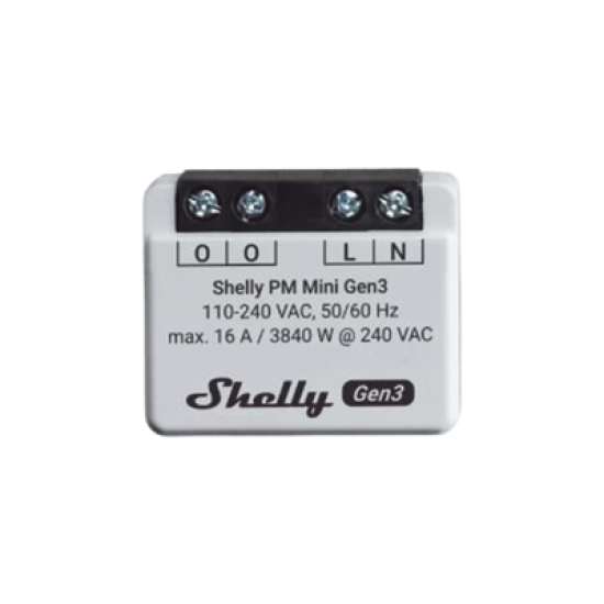 Mini Interruptor inteligente con Wi-Fi, medición de consumo, 1 canal 16A, compatible con asistentes de voz Alexa y GoogleHome