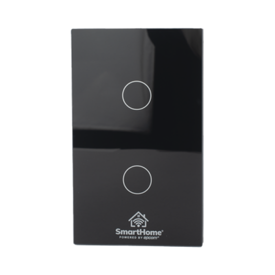 (ZigBee) Apagador switch inalámbrico ZigBee, control de 2 regresos de carga, 110V