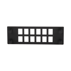 Placa Para 12 Adaptadores de Fibra Óptica, Uso con Gabinetes FPONE3 y FPONE4