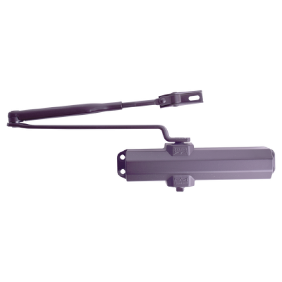 Cierrapuertas Fuerza 4/ Para puertas de hasta 1100 mm de Ancho/ Color Chocolate Oscuro /Certificación UL/ Ideal Puertas Madera