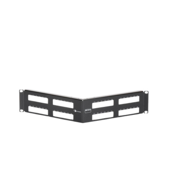 Patch Panel MAX Modular (vacío), de 48 Puertos, Angulado, 2UR