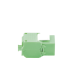 Módulo Jack Keystone Cat6 (toolless), con terminación en ángulo 180 º Color Verde, Compatible con Faceplate y Patchpanel Linkedpro