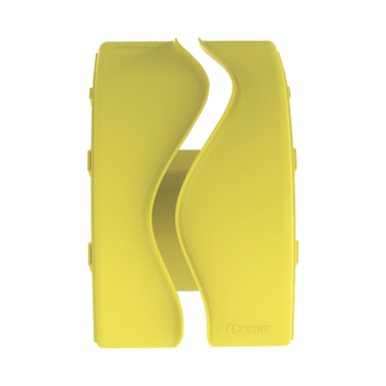 Bajada Vertical Exterior de 90º sin Tapa, Para uso con Canaletas 6X4 FiberRunner™, Color Amarillo