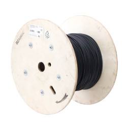 Cable de Fibra Óptica de 6 hilos, Interior/Exterior, Tight Buffer, No Conductiva (Dieléctrica), LS0H, Multimodo OM4 50/125 optimizada, 1 Metro