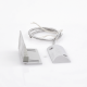 Contacto magnético para piso uso rudo con 55cm de cable blindado / GAP 75mm / Placa de montaje de 