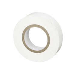 Cinta Eléctrica STRONGHOLD para Aislar, de PVC, Uso General Reparación y Mantenimiento, Grosor de 0.18mm (7 mil), Ancho de 19mm, y 20.12m de Largo, Color Blanco