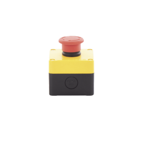 Botón de Stop Tipo Enclavado / Para Barreras Vehiculares, Operadores Corredizos y Abatibles. 